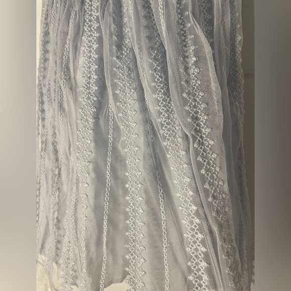 Abercrombie & Fitch Light Blue Lace Slip Dress - Picture 2 of 5